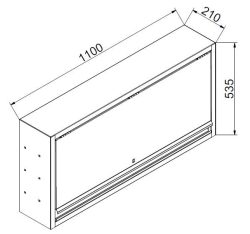 Skrinka nad pracovn� st�l 1100