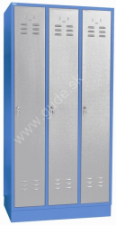 Kovov� �atn�kov� skri�a 3-dverov�, na sokli, RAL 5015/7001, CYL