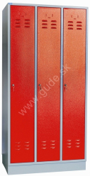 Kovov� �atn�kov� skri�a 3-dverov�, na sokli, RAL 7035/3000, CYL