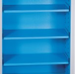 Polica do kovovej dielenskej skrine UNIVERSAL 580+dr�iaky, RAL 5015