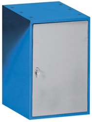 Kovov� skrinka s dvierkami na dielensk� pracovn� st�l VARIANT D2, RAL 5015/7001