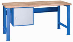 Kovov� dielensk� pracovn� st�l VARIANT 1700, D1, pevn� nohy,  RAL 5015/7001