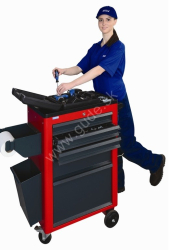 Dielensk� pojazdn� voz�k na n�radie BASIC, 5 � z�suvkov�, RAL 7016/3000