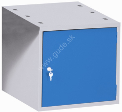 Kovov� z�vesn� skrinka s dvierkami na dielensk� pracovn� st�l VARIANT D1, RAL 7035/5015