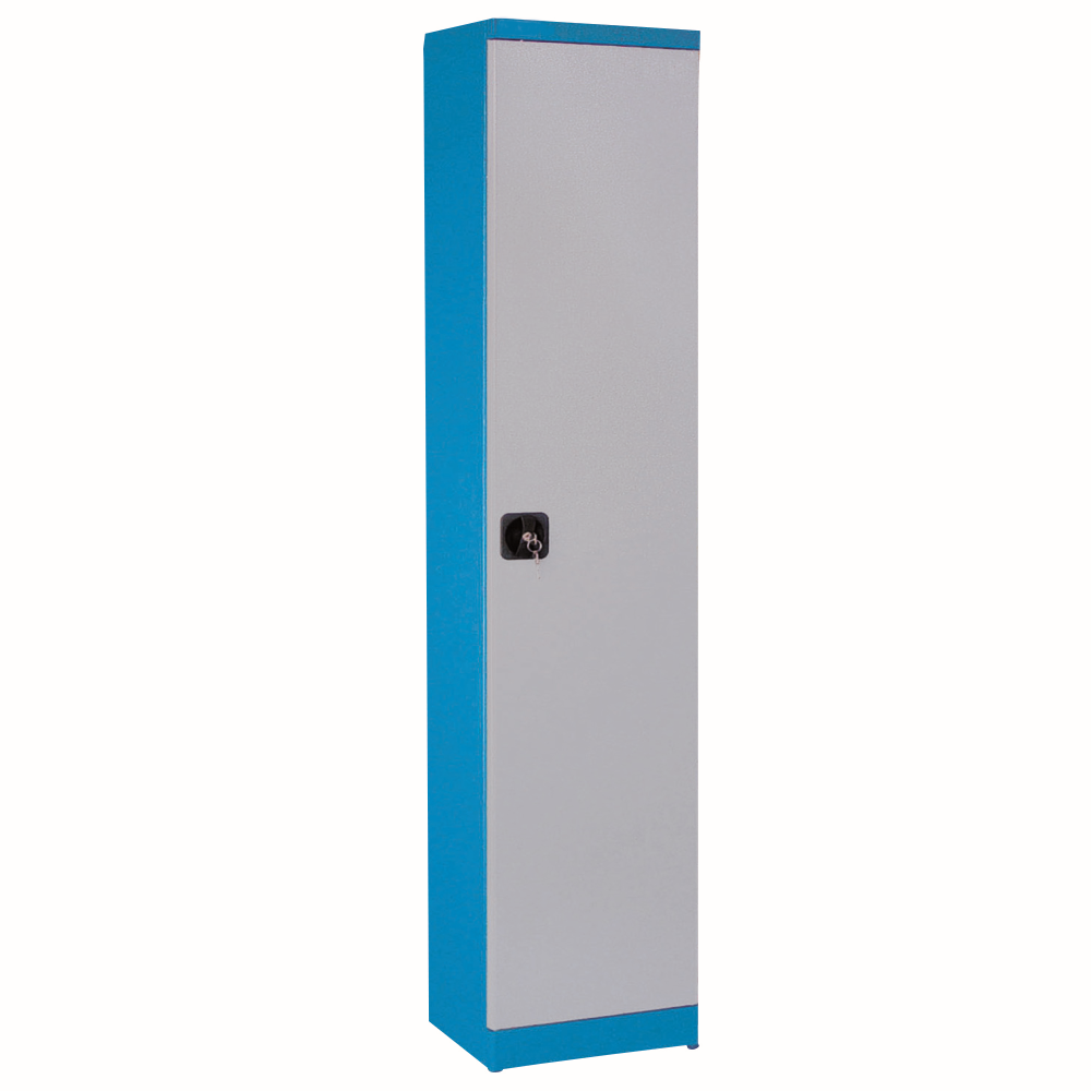 Kovov� kancel�rska archiva�n� skri�a 1-dverov�, �zka, uzamykate�n�, RAL 5015/7001