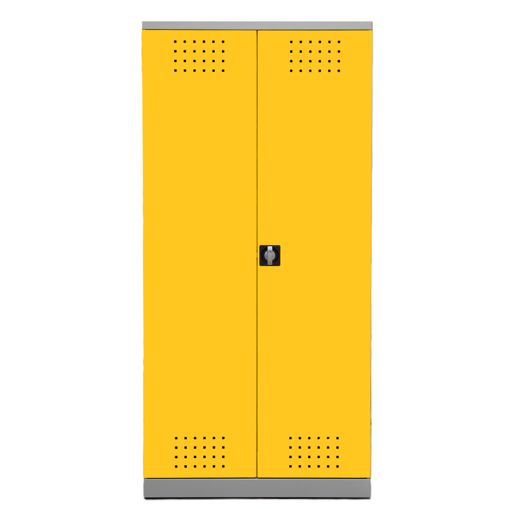 Kovov� chemick� skri�a 380, 3+1 va�i�ka, perforovan� dvere, uzamykate�n�, RAL 7035/1021