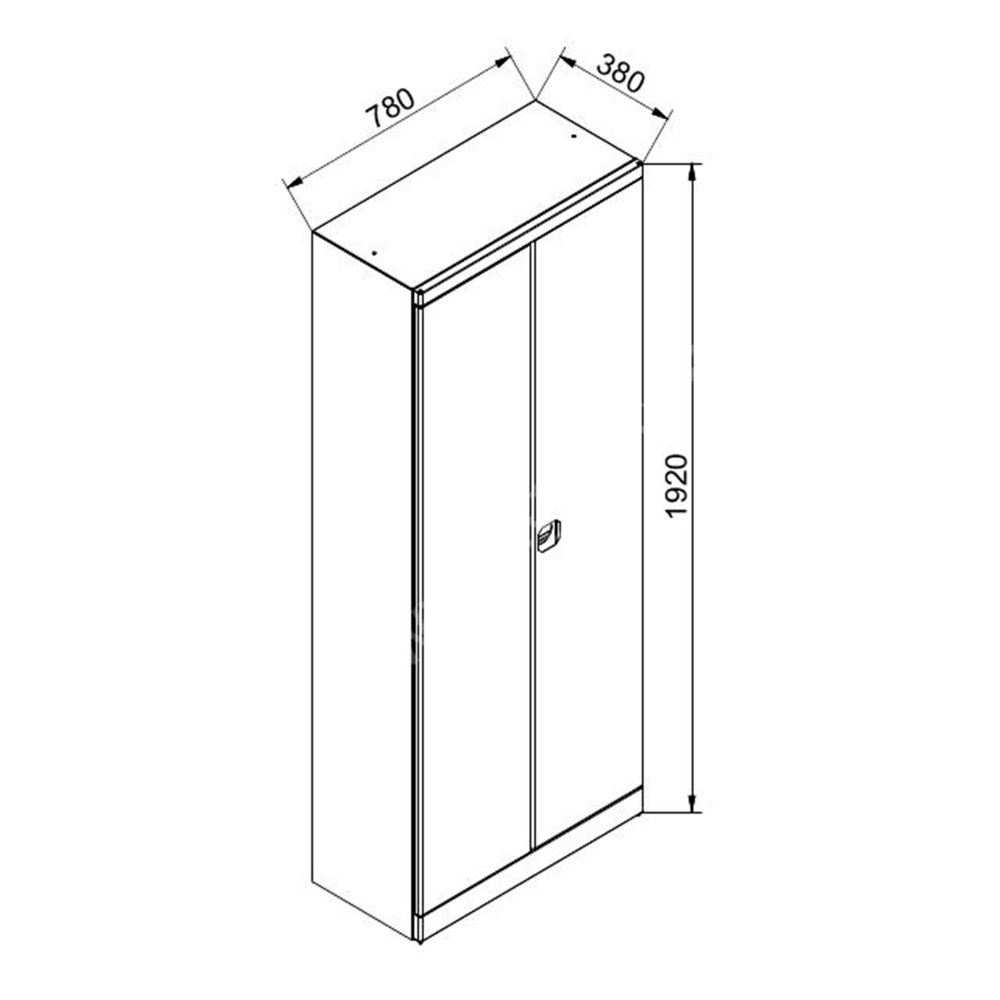 Kovov� dielensk� skri�a na n�radie a plastov� vani�ky LIGHT, uzamykate�n� 03