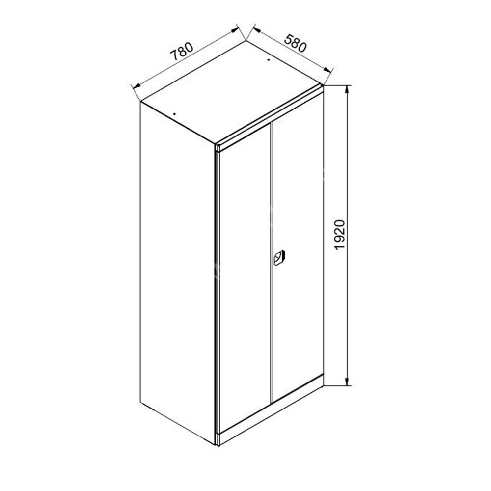 Kovov� dielensk� skri�a na n�radie UNIVERSAL 580, uzamykate�n� 04