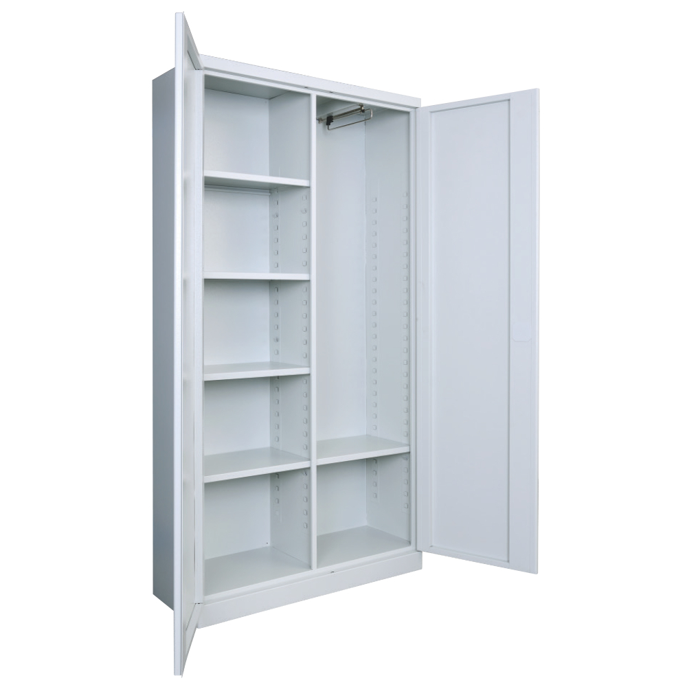 Kovov� kancel�rska skri�a TECHNIK 1920, 5-policov�, uzamykate�n�, RAL 7035/7035