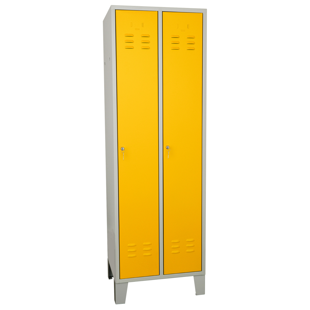 Kovov� �atn�kov� skri�a 2-dverov�, na noh�ch, RAL 7035/1021 01