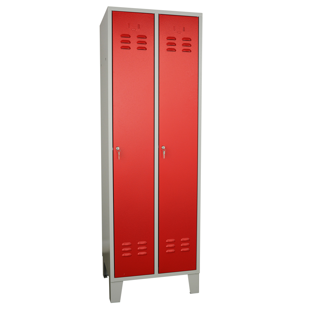 Kovov� �atn�kov� skri�a 2-dverov�, na noh�ch, RAL 7035/3000, 03