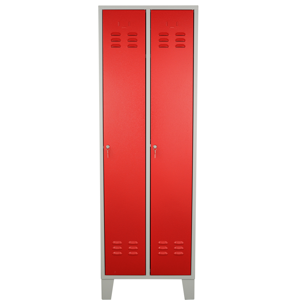 Kovov� �atn�kov� skri�a 2-dverov�, na noh�ch, RAL 7035/3000, CYL