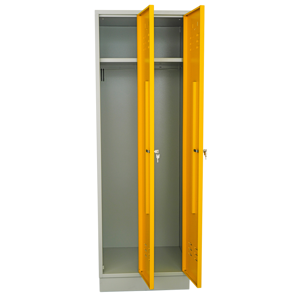 Kovov� �atn�kov� skri�a 2-dverov�, na sokli, RAL 7035/1021 02