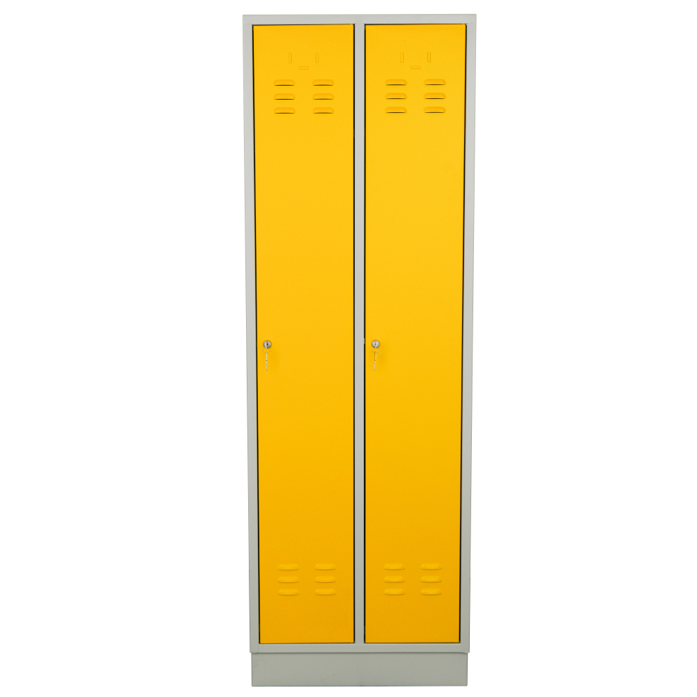 Kovov� �atn�kov� skri�a 2-dverov�, na sokli, RAL 7035/1021, CYL