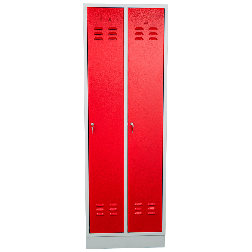 Kovov� �atn�kov� skri�a 2-dverov�, na sokli, RAL 7035/3000, CYL