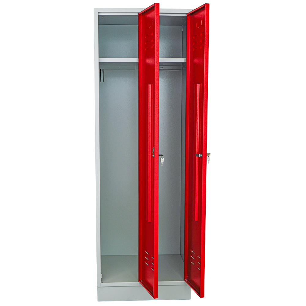Kovov� �atn�kov� skri�a 2-dverov�, na sokli, RAL 7035/3000 002