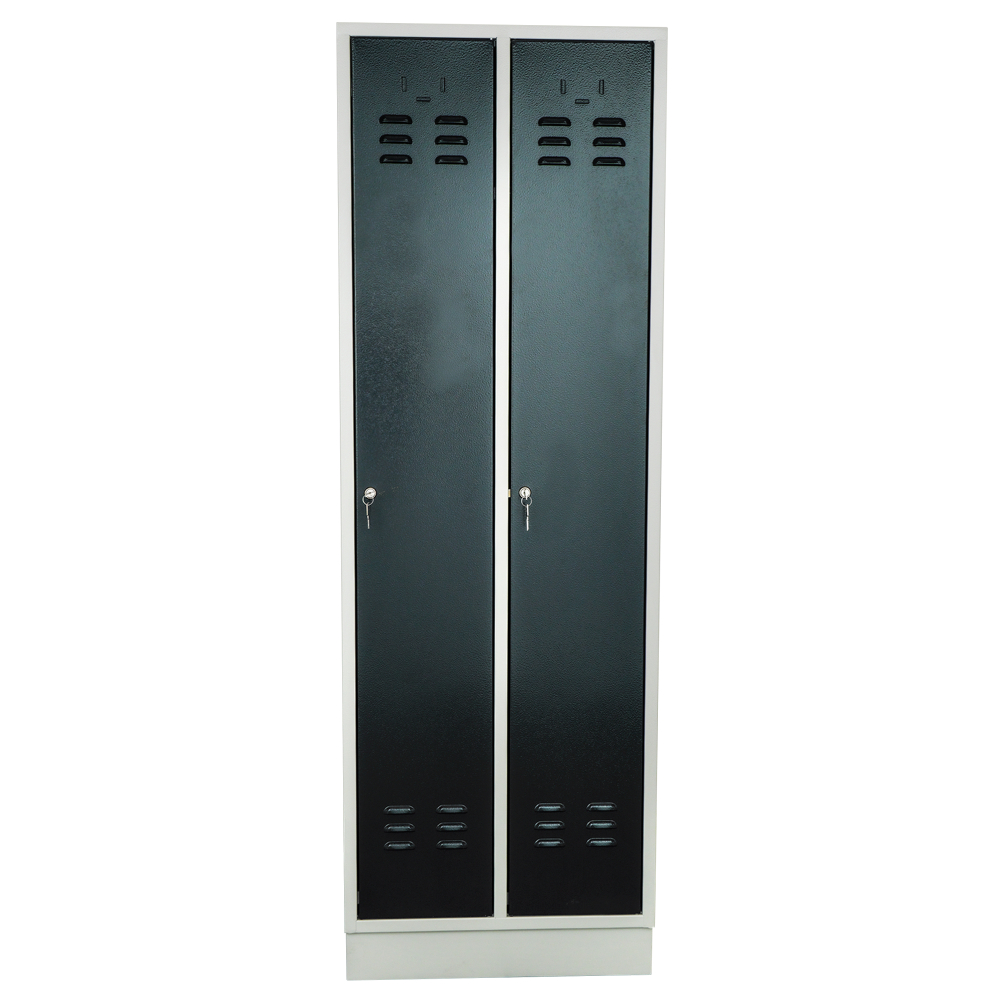 Kovov� �atn�kov� skri�a 2-dverov�, na sokli, RAL 7035/7016, PET