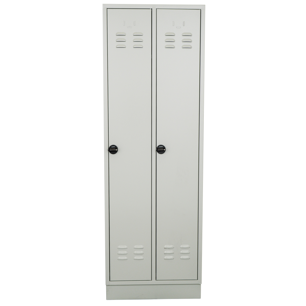 Kovov� �atn�kov� skri�a 2-dverov�, na sokli, RAL 7035/7035, CYL