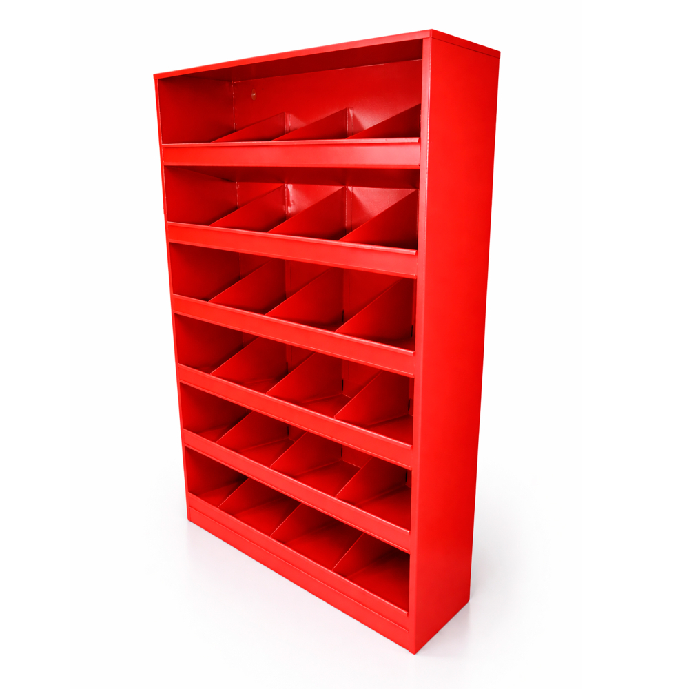 Kovov� dielensk� organiz�r na spojovac� materi�l a s��iastky - 24 priehradiek, RAL 3000