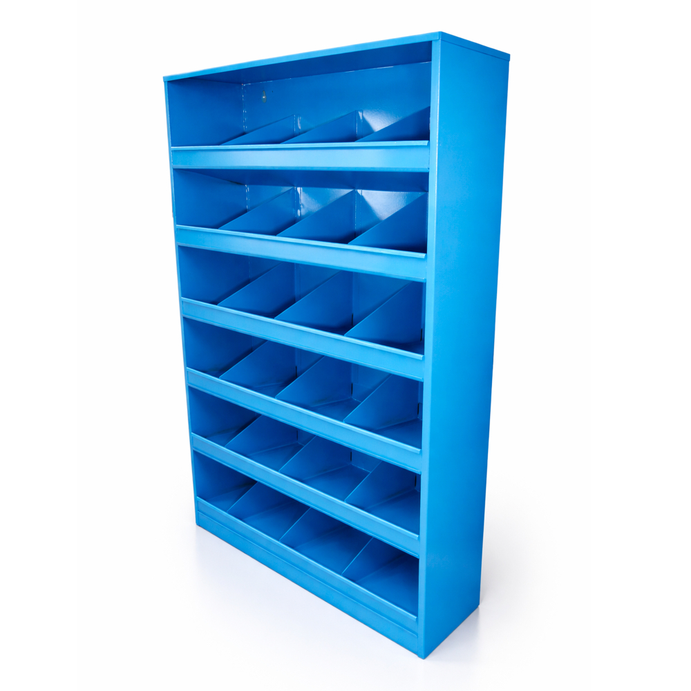 Kovov� dielensk� organiz�r na spojovac� materi�l a s��iastky - 24 priehradiek, RAL 5015