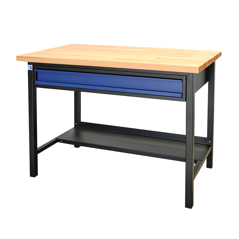 Kovov� dielensk� pracovn� st�l so z�suvkou, PREMIUM LINE, 1200 mm 01