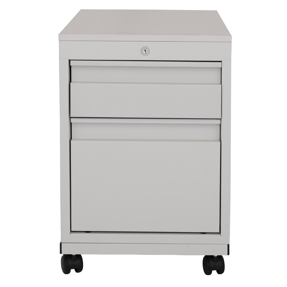 Kovov� stolov� kontajner na kolieskach, 2 � z�suvkov�, RAL 7035/7035