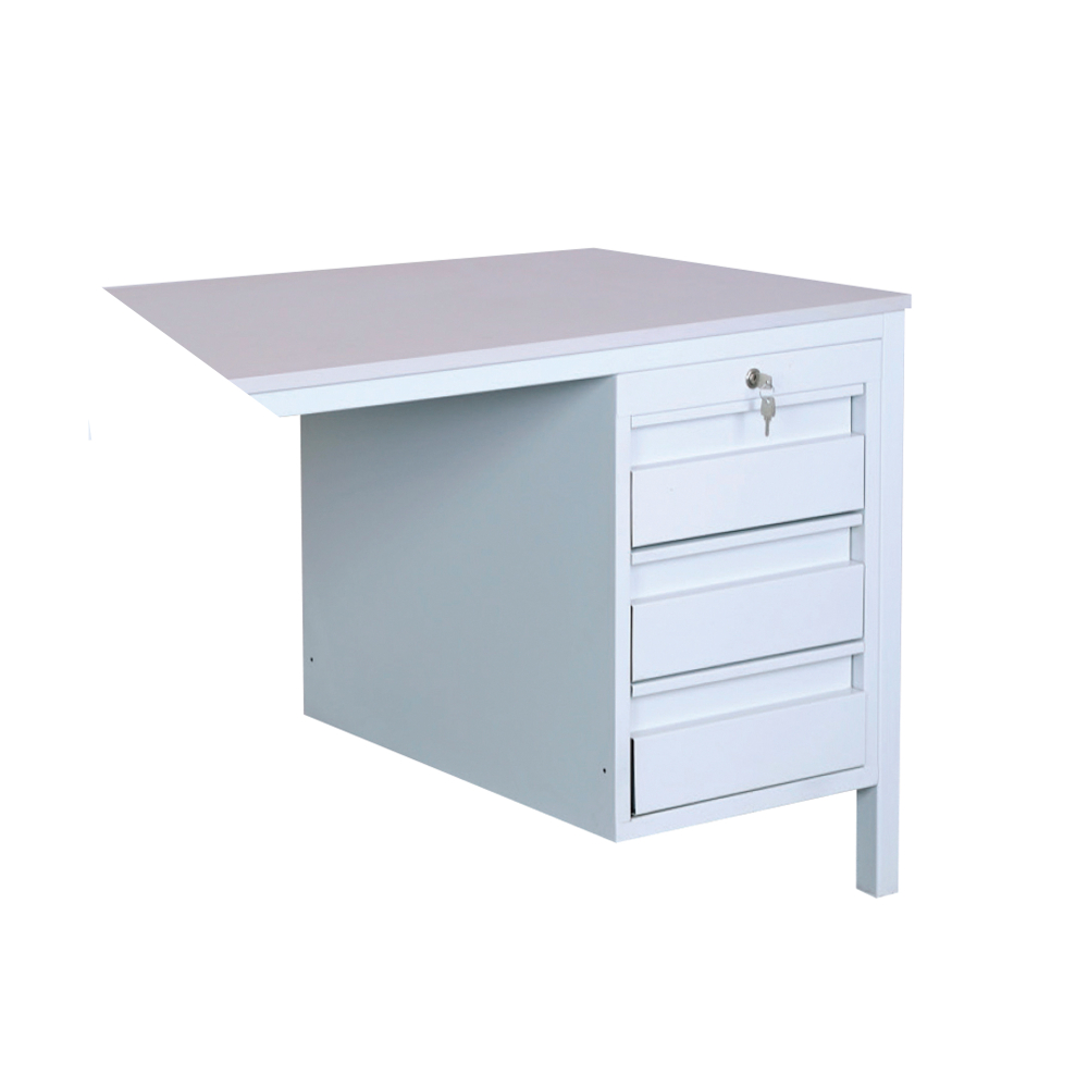 Kovov� stolov� kontajner z�vesn�, 3 � z�suvkov�, RAL 7035/7035