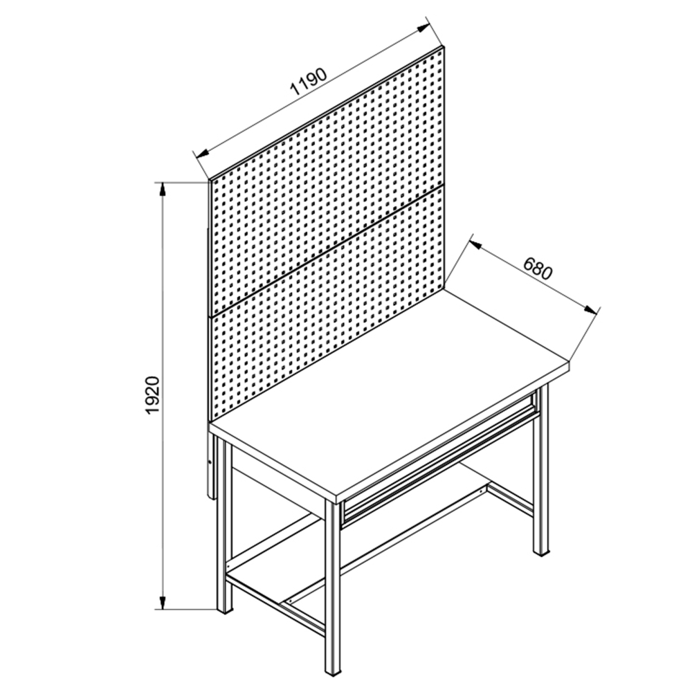 Zostava dielensk�ho n�bytku PREMIUM LINE 1ZP-01