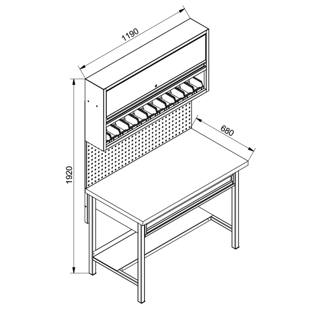 Zostava dielensk�ho n�bytku PREMIUM LINE 1ZPS-01