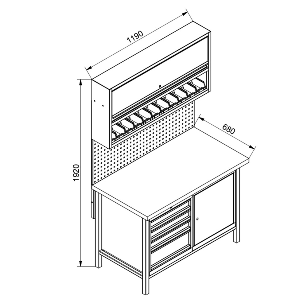 Zostava dielensk�ho n�bytku PREMIUM LINE ZDPS 01
